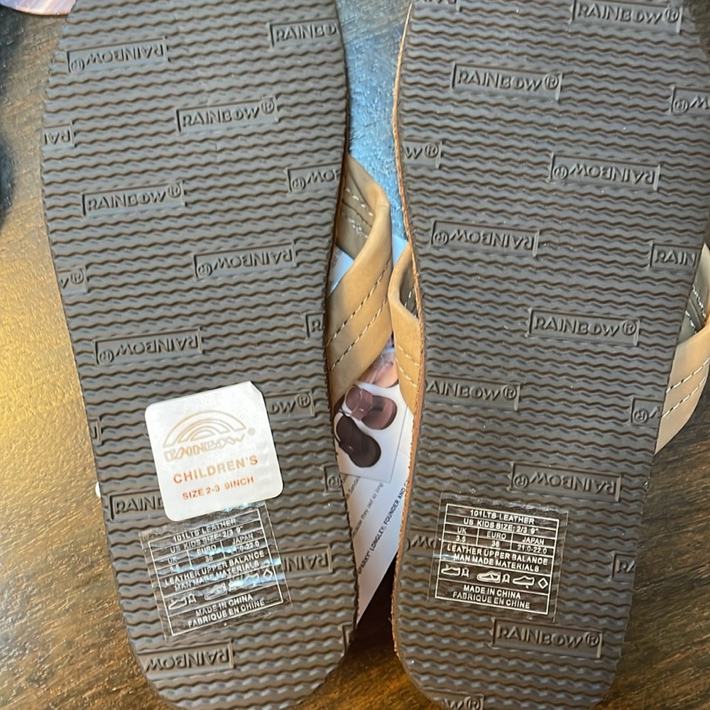 Rainbow Kids Premier Leather flip flops - Picture 7 of 8